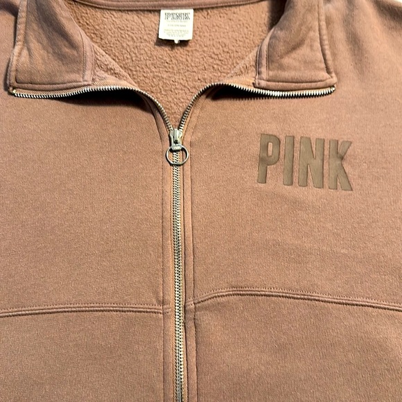 Victoria Secret’s Pink Zipper Down Sweatshirt - Large - Picture 3 of 3